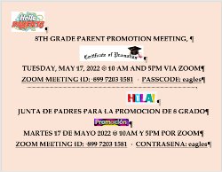 Parent Promotion Meeting
